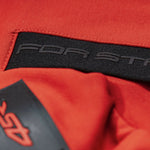 Mikina na motorku 4SR Logo Zip Red – celkový pohled