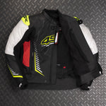 Sportovní bunda na motorku 4SR Club Sport Neon AR – detail