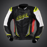 Sportovní bunda na motorku 4SR Club Sport Neon AR – pohled zepředu