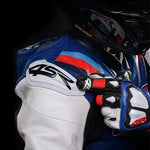 Závodní kombinéza na motorku 4SR Racing Blue AR – s airbagem