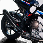 Závodní kombinéza na motorku 4SR Racing Blue AR – celkový pohled