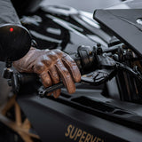 Rukavice na motorku 4SR Monster Evo Brown – detail