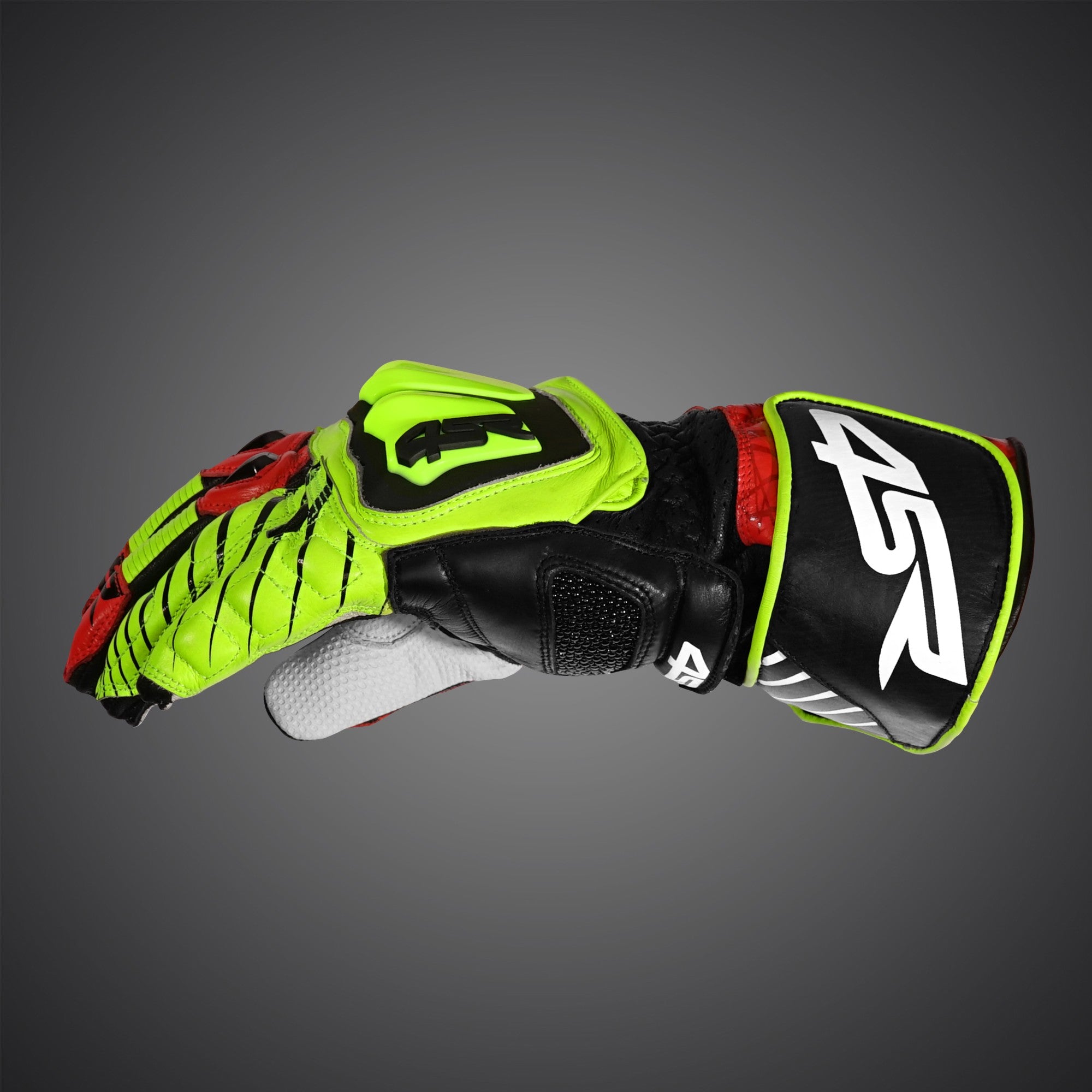 Rukavice na motorku 4SR Stingray Race Spec Neon – detail
