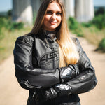 Dámská závodní kombinéza na motorku 4SR RR Lady Black Series AR – detail