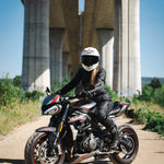 Dámská závodní kombinéza na motorku 4SR RR Lady Black Series AR – s airbagem