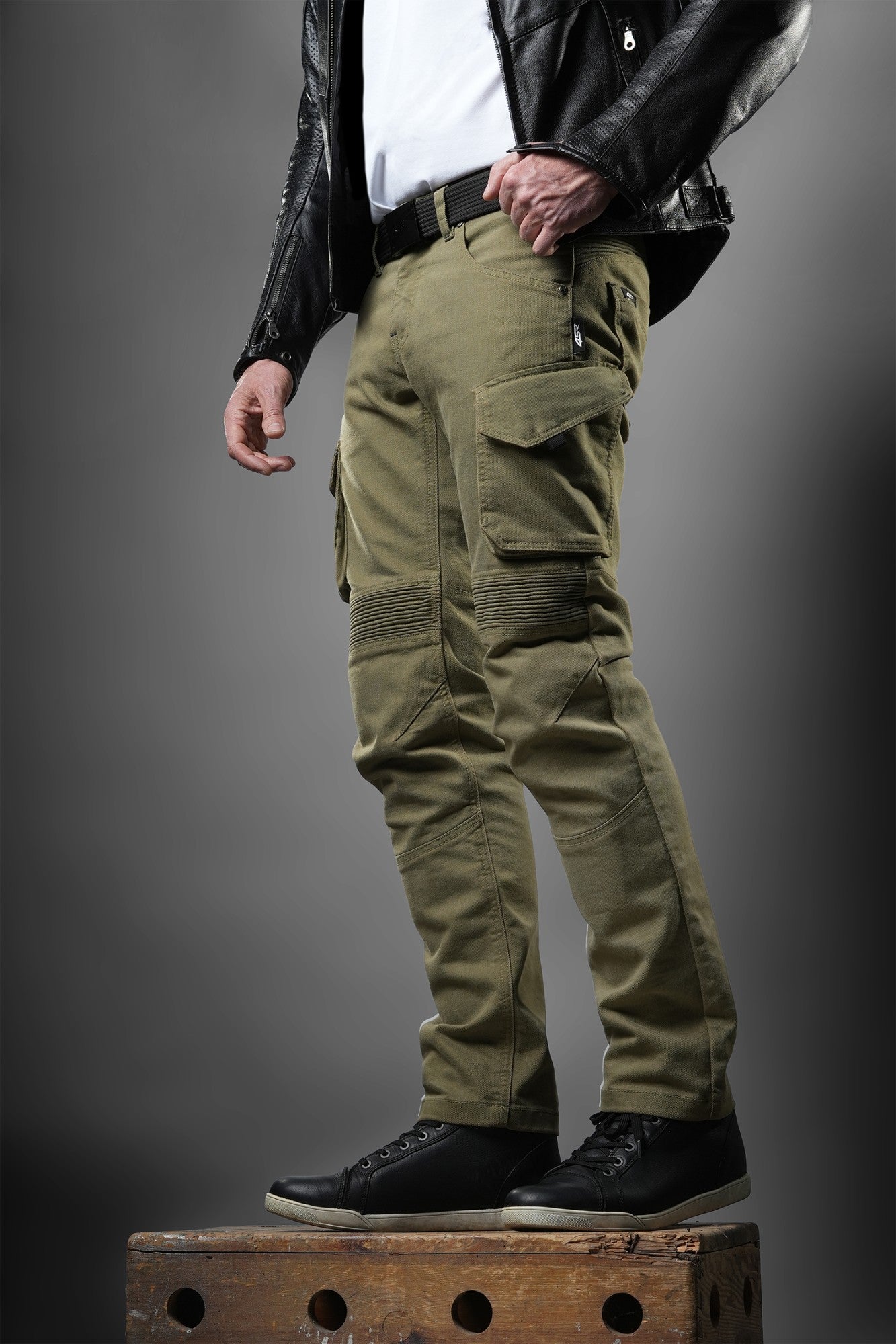 Kalhoty na motorku 4SR Tourismo Green – detail