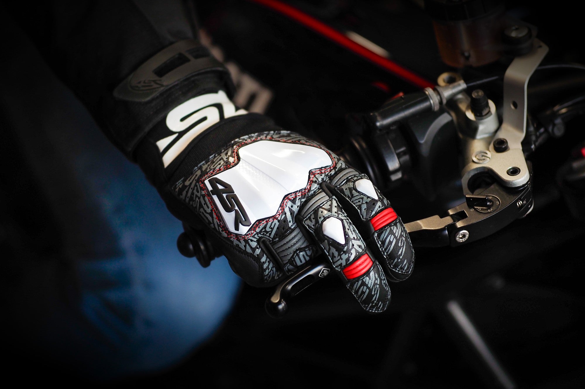 4SR letní moto rukavice GTS Black