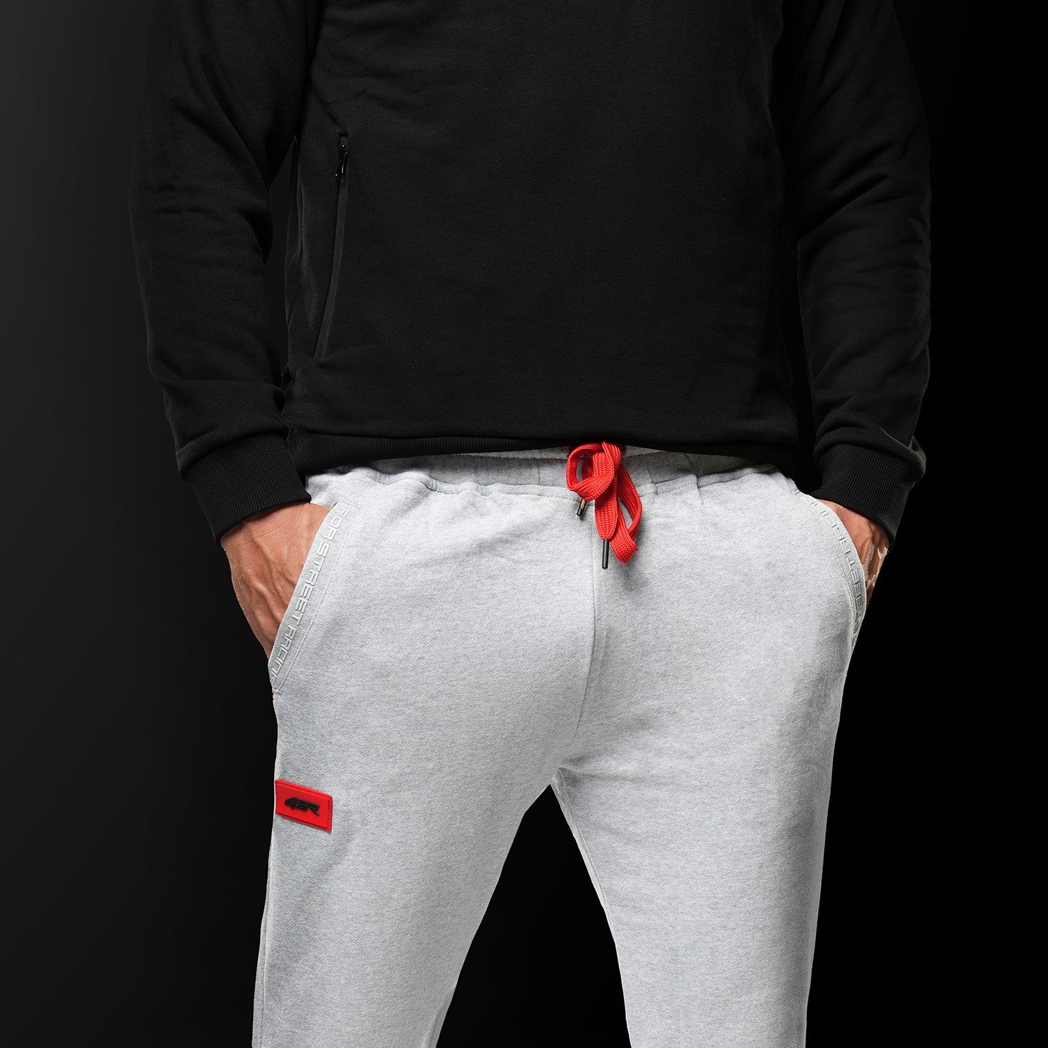Tepláky 4SR Garage Grey – pohled zepředu