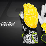 Rukavice na motorku 4SR RR Aramid Core White – detail