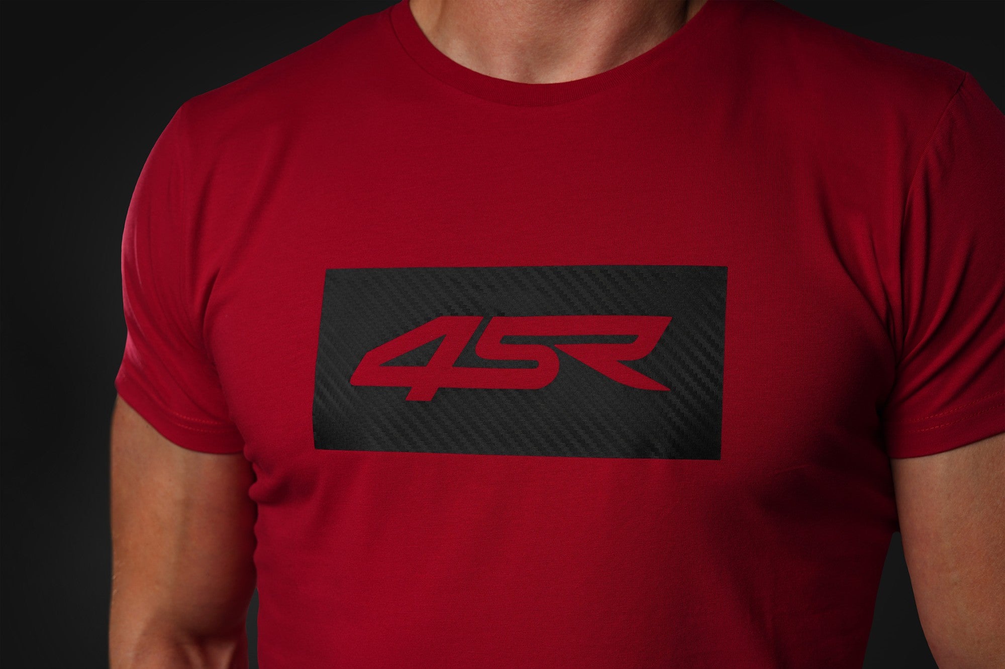 Triko 4SR Logo Carbon Red – detail