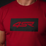 Triko 4SR Logo Carbon Red – detail