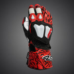 Rukavice na motorku 4SR RR Aramid Core Red – pohled zepředu