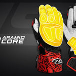 Rukavice na motorku 4SR RR Aramid Core Red – detail