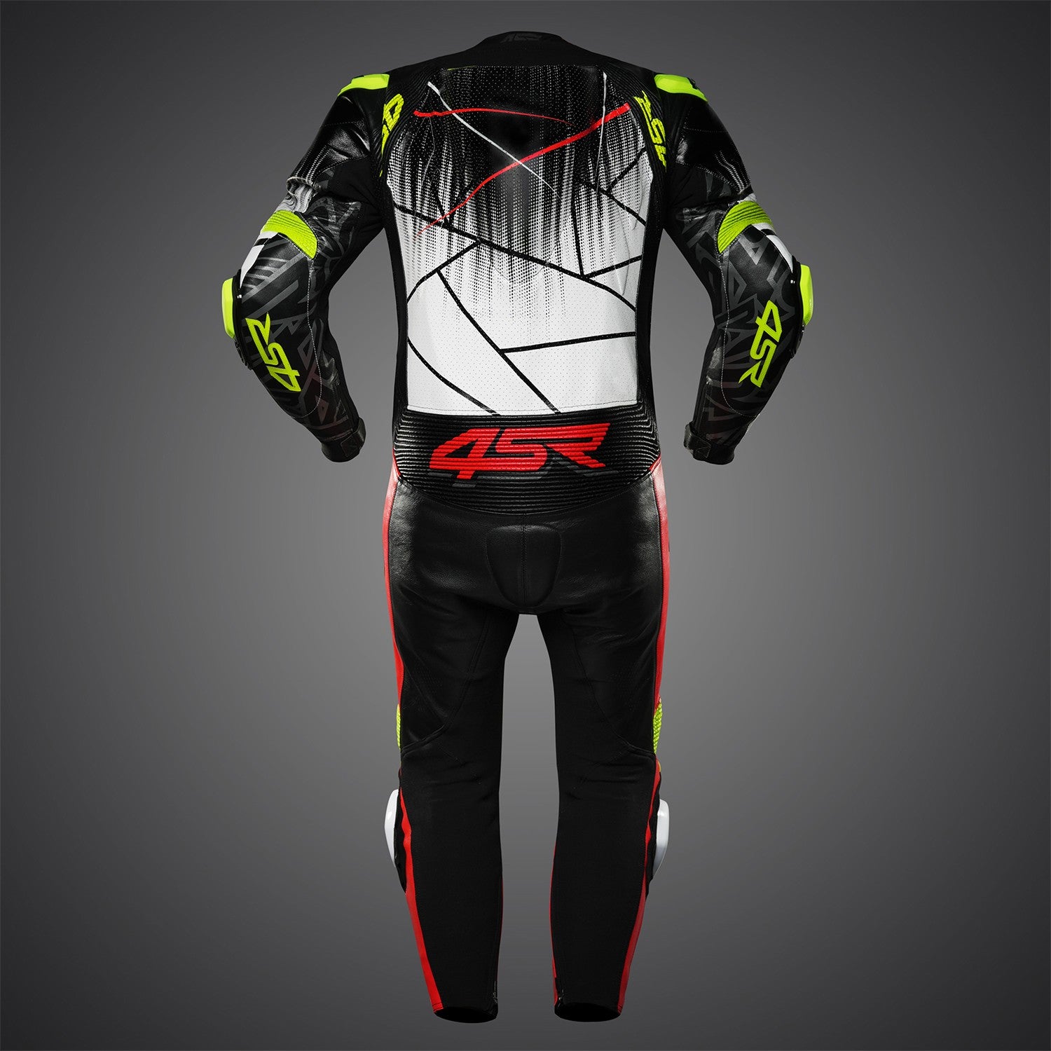 Závodní kombinéza na motorku 4SR Racing Ultra Light Matrix AR – pohled zezadu