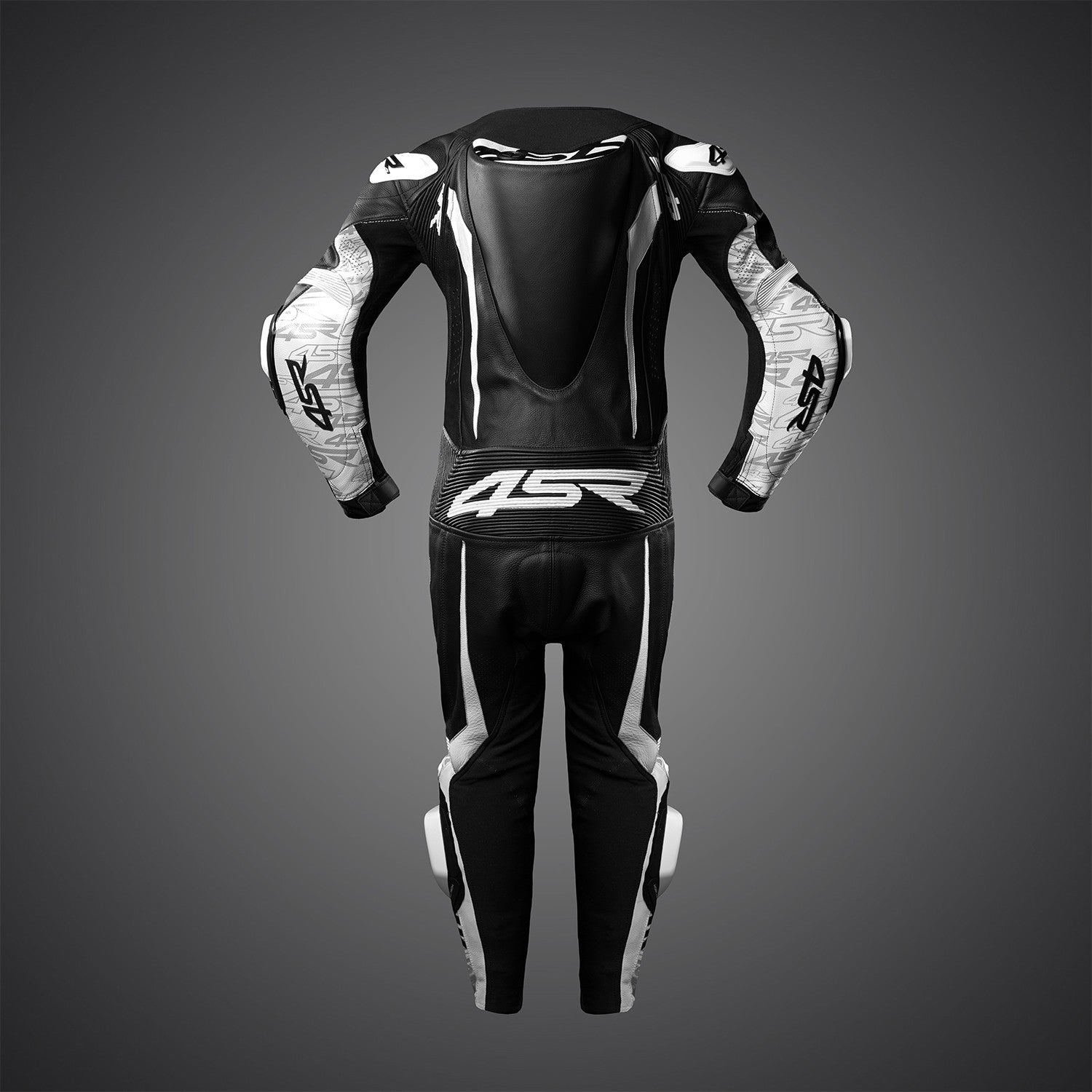 Dětská závodní kombinéza na motorku 4SR Racing Junior White AR – detail
