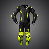 Dětská závodní kombinéza na motorku 4SR Racing Junior Yellow AR – detail
