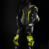 Dětská závodní kombinéza na motorku 4SR Racing Junior Yellow AR – celkový pohled
