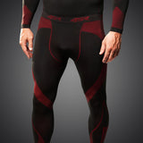 Funkční bezešvé kalhoty 4SR Seamless Pants Red – pohled zepředu