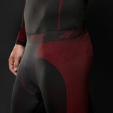 Funkční bezešvé kalhoty 4SR Seamless Pants Red – detail