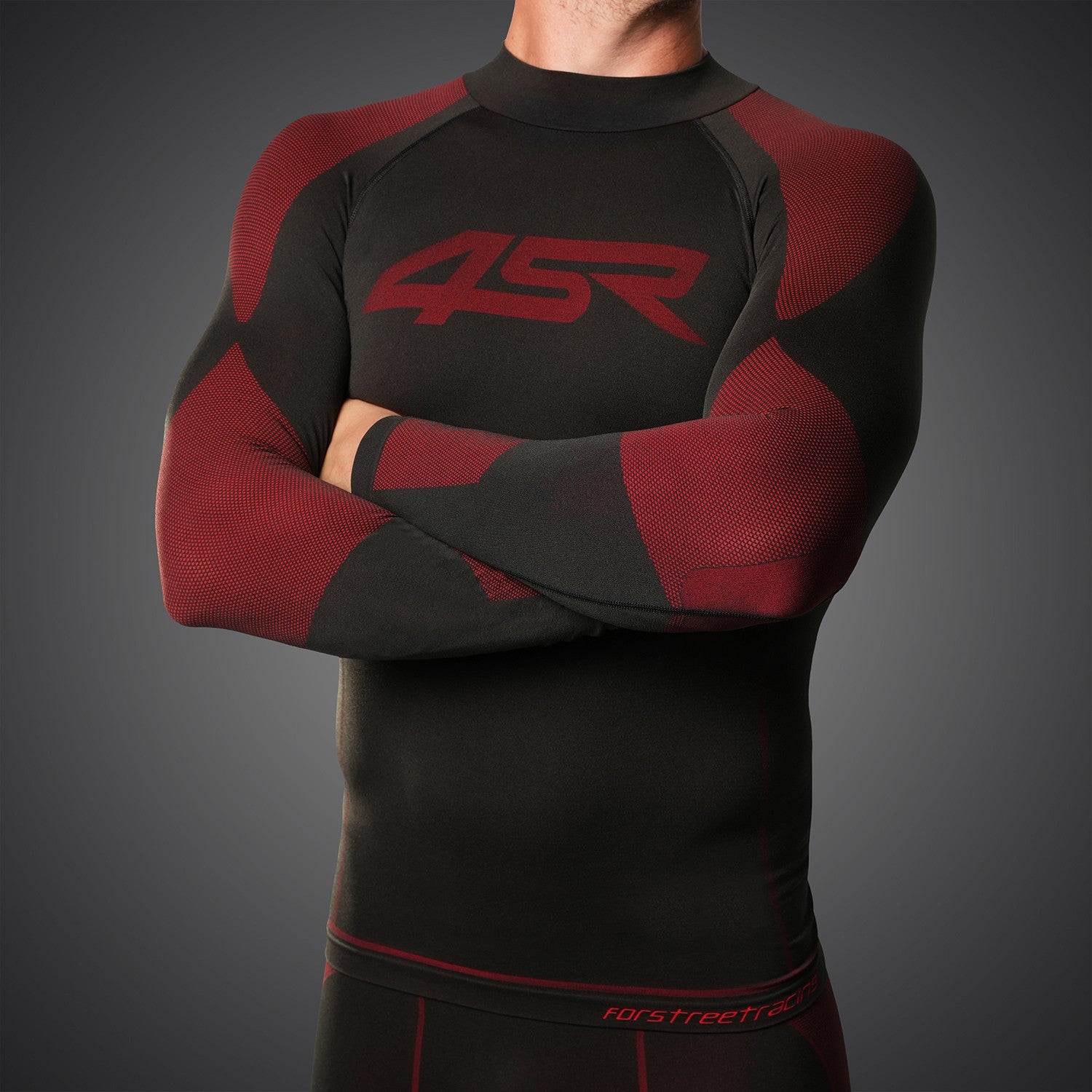 Funkční bezešvé triko 4SR Seamless Shirt Red – detail