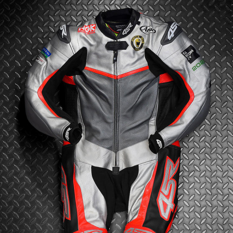 Custom leather suit