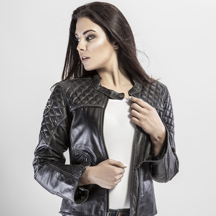 4SR luxusní dámská bunda Scrambler Lady Petroleum