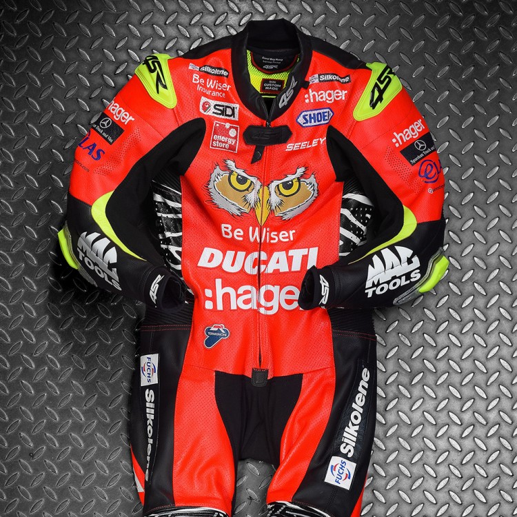 Custom leather suit - Alastair Seeley 2019