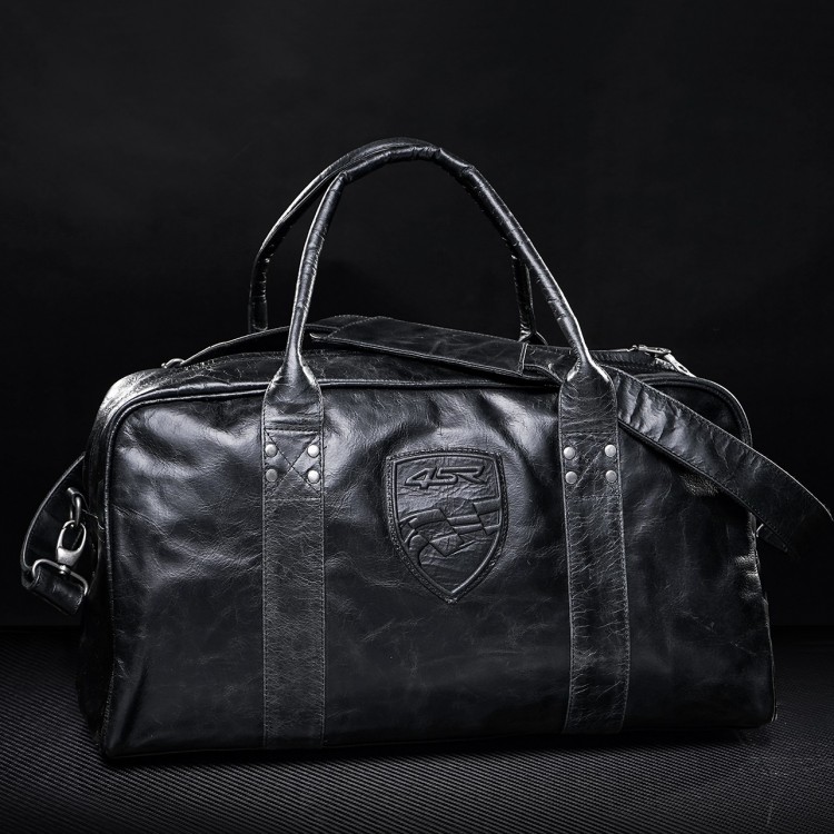 4SR leather travel bag Petroleum