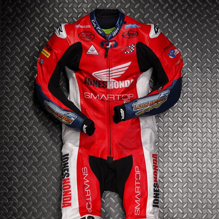 Custom leather suit - American Flat Track