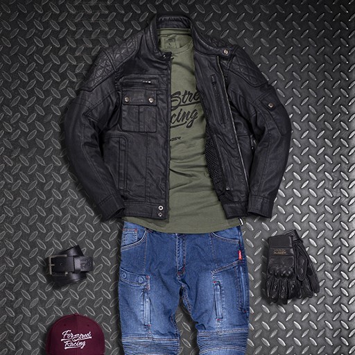 4SR Retro Motorcycle Jacket Urban Cafe