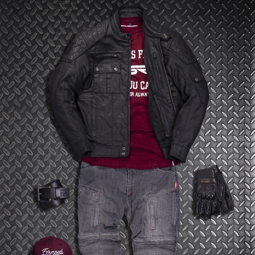 4SR Retro Motorcycle Jacket Urban Cafe
