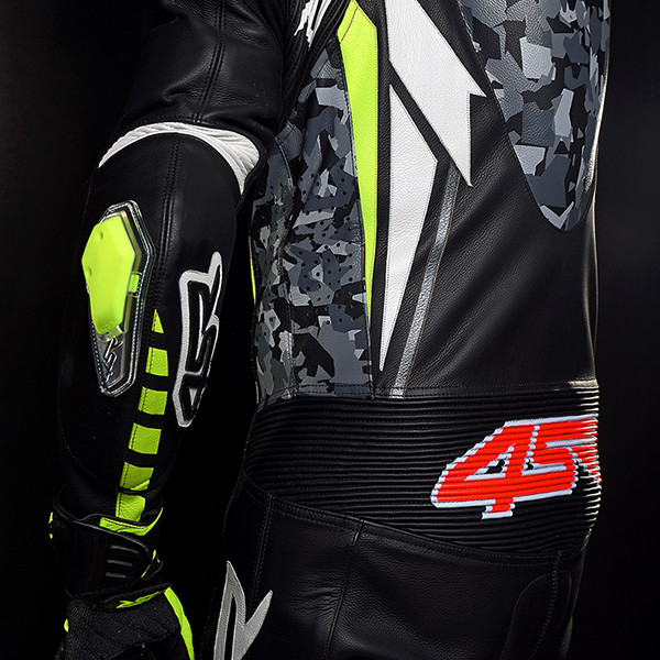 4SR one-piece suit with elbow sliders Racing Replica Ellison 4