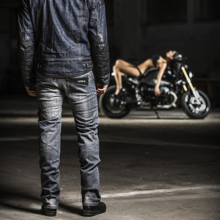4SR motorcycle jeans Cool GREY