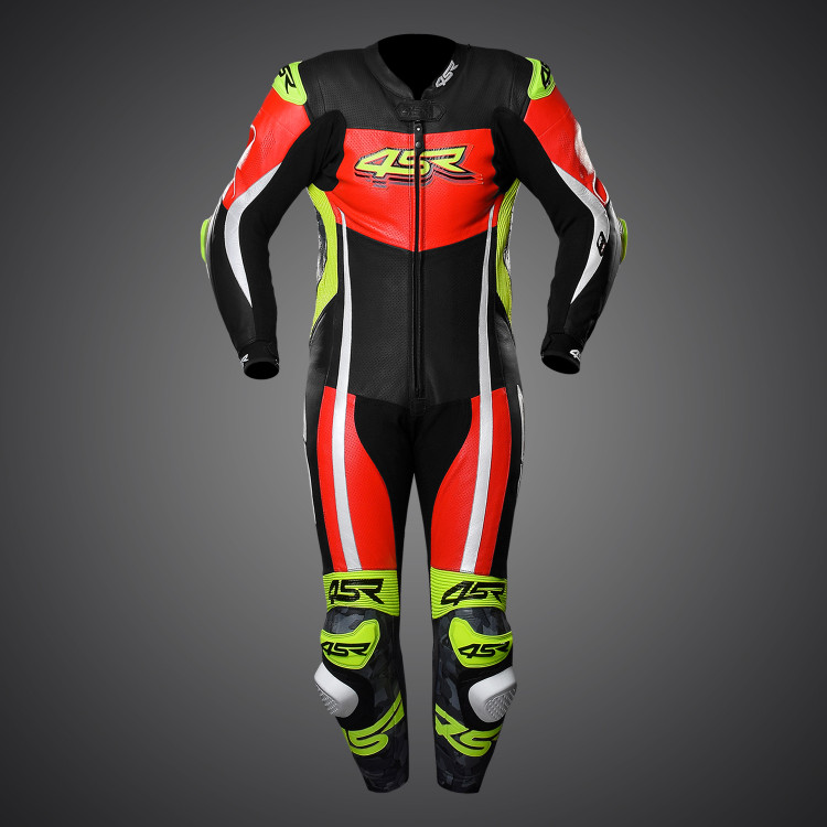 4SR Racing Neon AR Airbag Ready performance leather suit 2