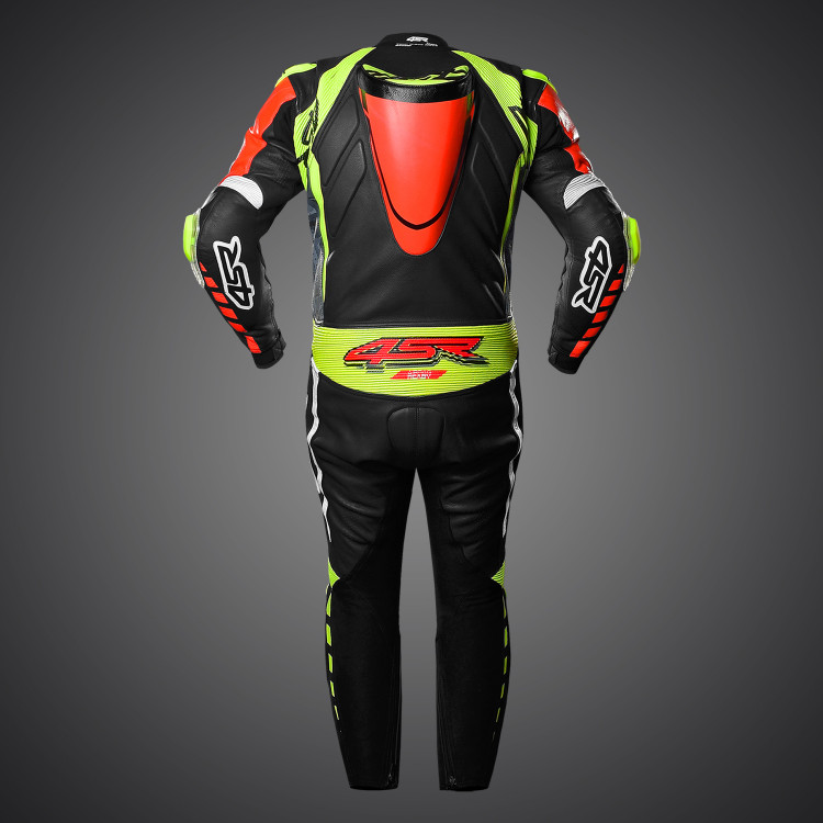 4SR Racing Neon AR Airbag Ready performance leather suit 3
