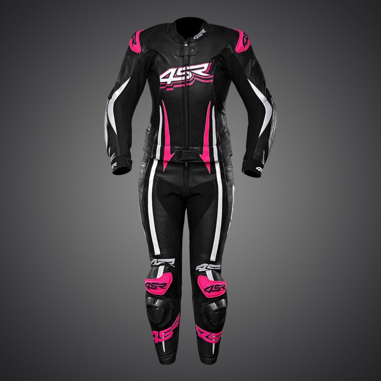 4SR two-piece women's leather suit RR Lady Pink 2