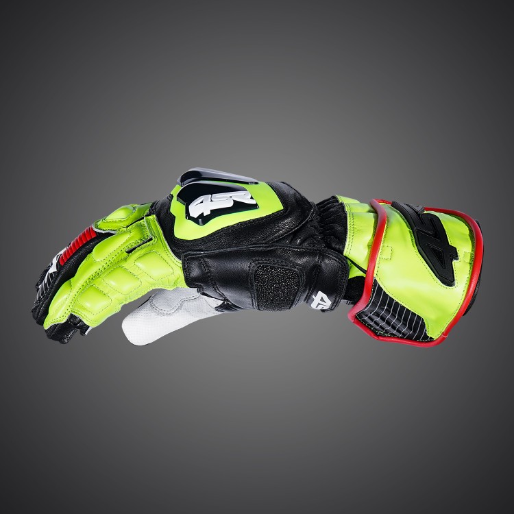 Motorcycle racing gloves Stingray Race Spec Yellow by 4SR