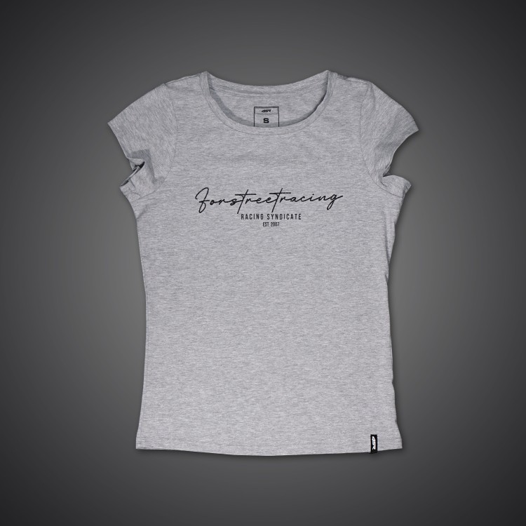 Women's T-Shirt Script Black by 4SR
