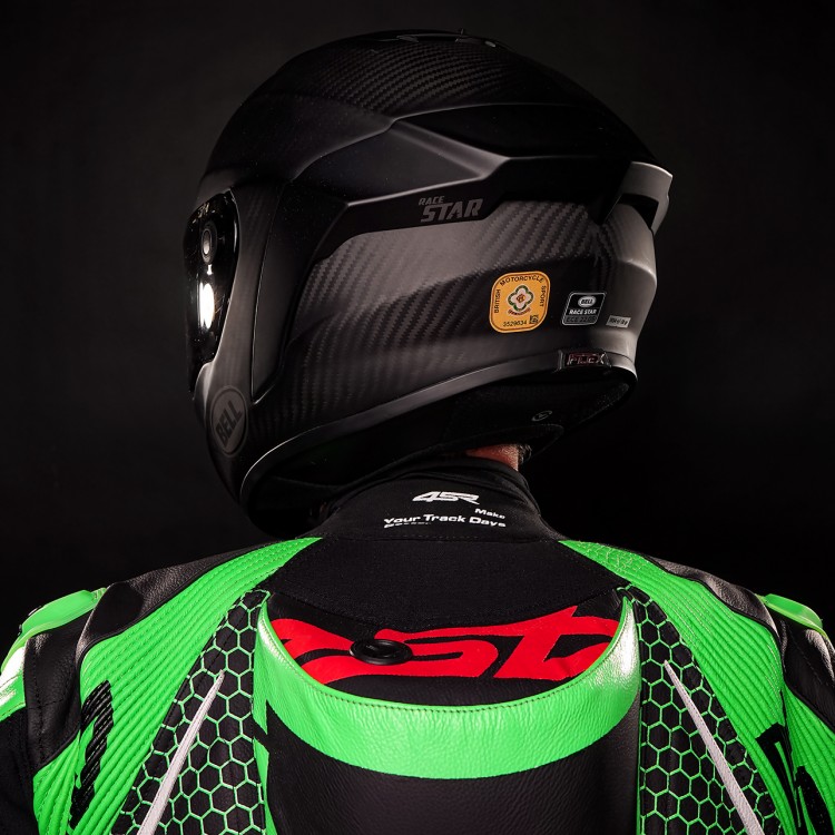 4SR Racing Monster Green AR Airbag Ready leather suit 7