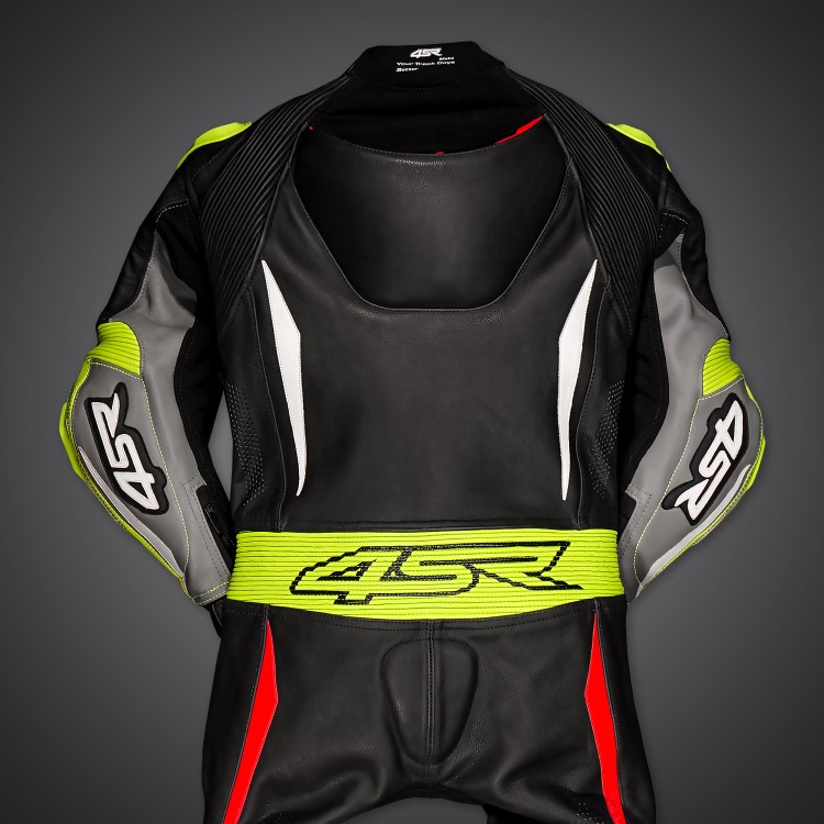 4SR kids one-piece suit with elbow sliders Racing Minimoto Yellow