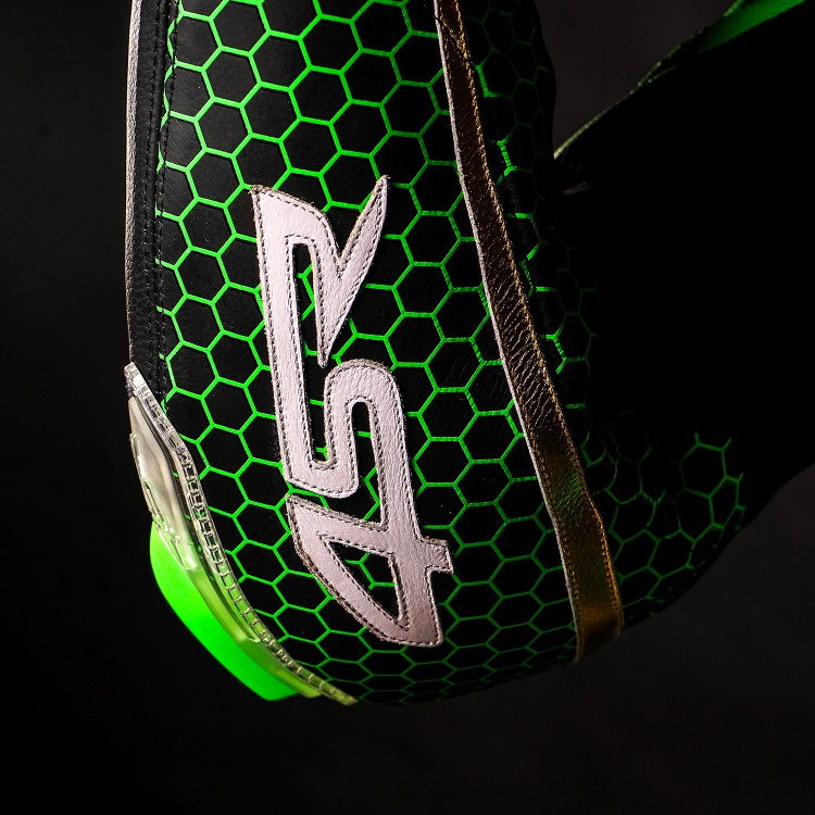 4SR RR Evo III Monster Green AR Aribag Ready Two-piece Leather Suit 4