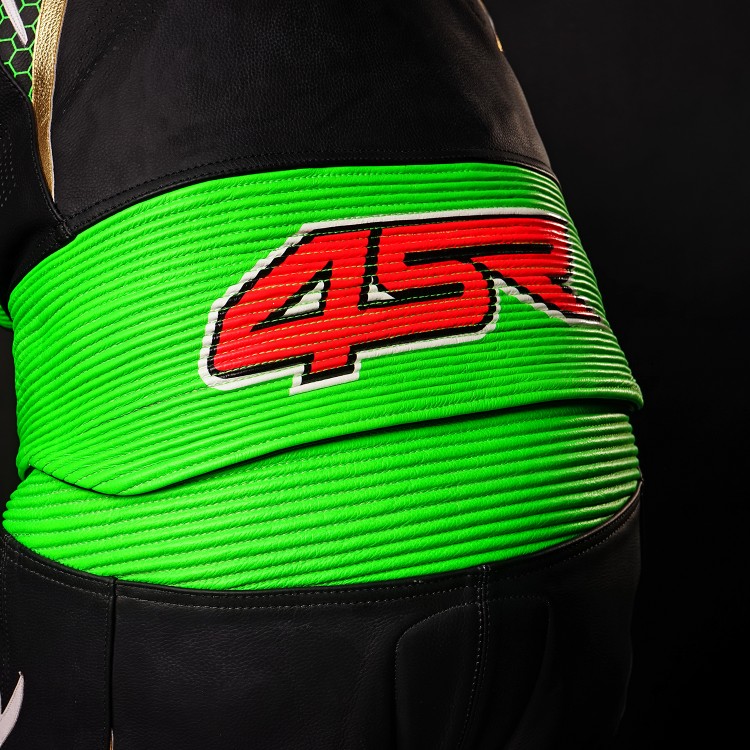 4SR RR Evo III Monster Green AR Aribag Ready Two-piece Leather Suit 6