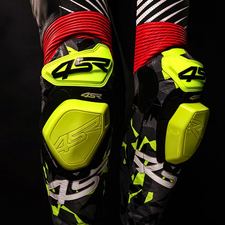 4SR knee sliders fluo yellow