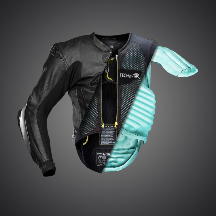 4SR two-piece leather suit RR Evo Black Series AR