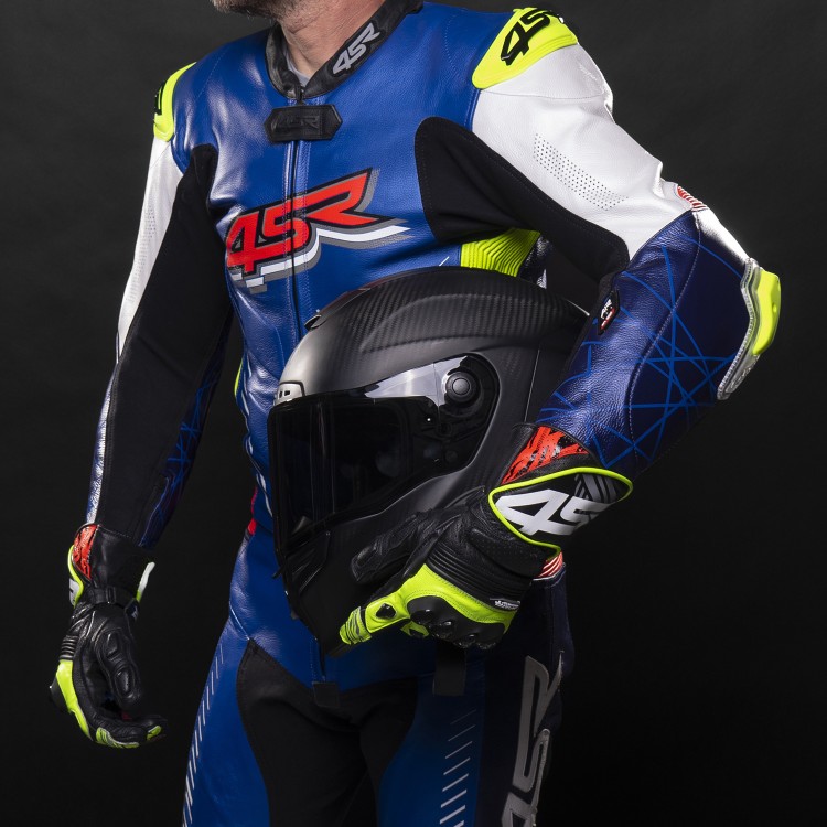 4SR motorcycle two-piece suit RR Evo Pearl Blue AR 5