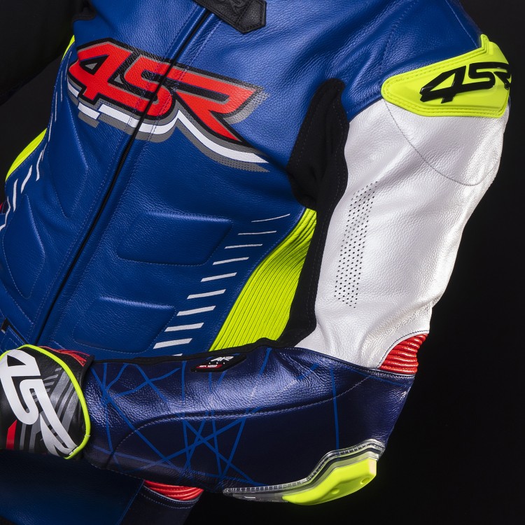 4SR motorcycle two-piece suit RR Evo Pearl Blue AR 7