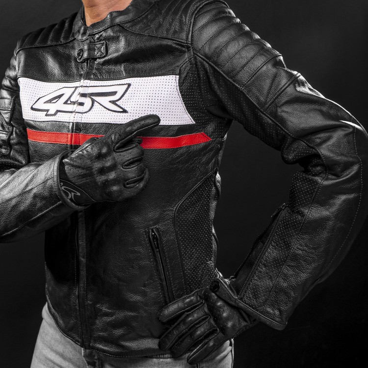 4SR leather jacket Roadster Lady III – Red 6