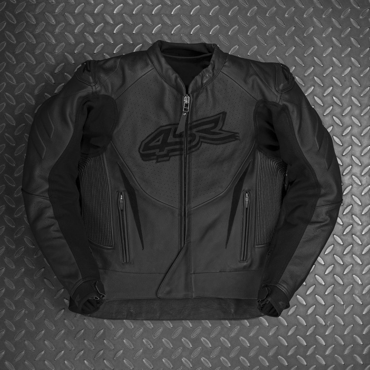 4SR leather motorcycle sport jacket Club Sport Black Series AR 3