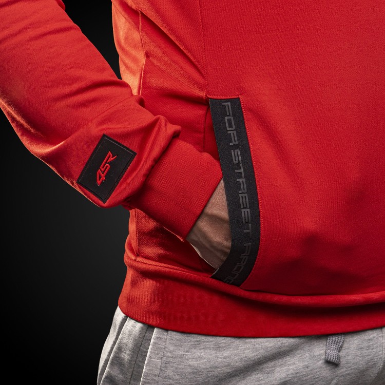 4SR Hoodie Drift Red - pocket detail