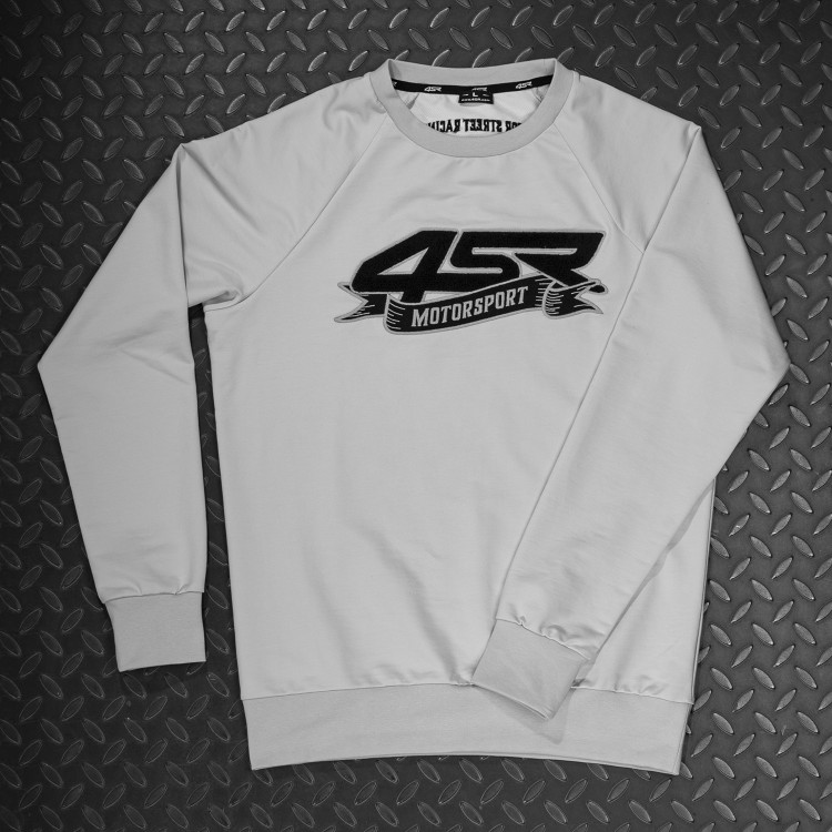 4SR Sweatshirt Motorsport Flag Grey - unfolded on the floor